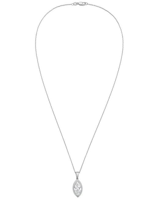 Diana M White Diana M. 14K 2.00 Ct. Tw. Lab-Grown Diamond Solitaire Pendant