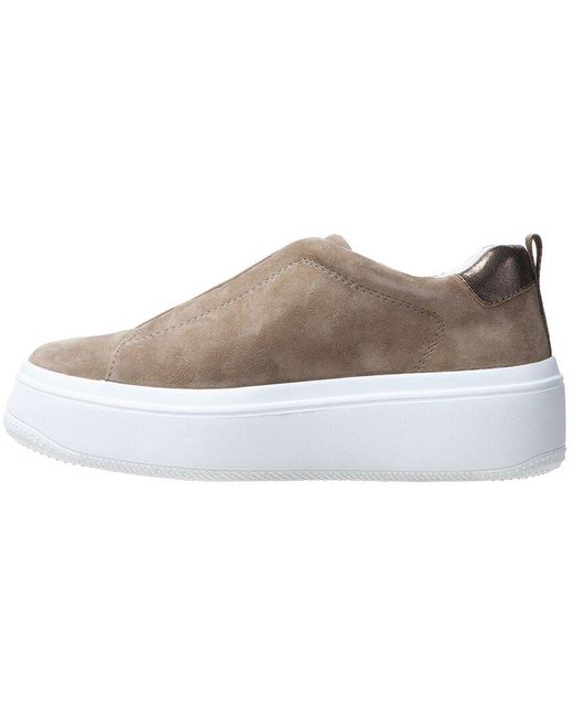 Linea Paolo Brown Golde Suede Sneaker
