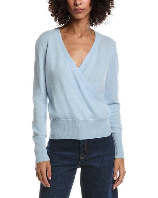 Forte Blue Drape Surplus Cashmere Pullover