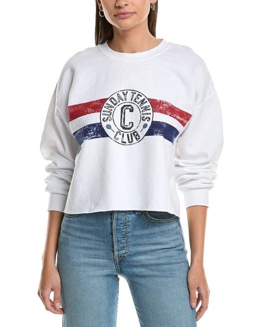 Project Social T White Sunday Tennis Sweatshirt