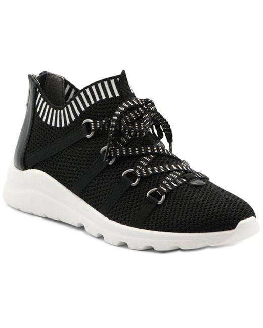 Adrienne Vittadini Black Tallie Sneaker