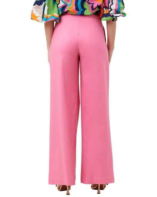 Trina Turk Pink Relaxed Fit Mighty Pant