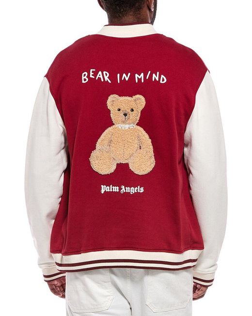 Palm Angels Red Knit Jacket for men