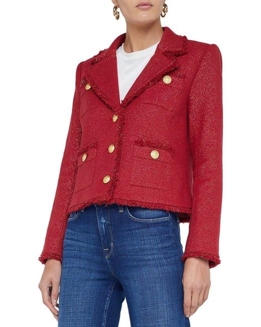 L'Agence Red Sylvia Jacket