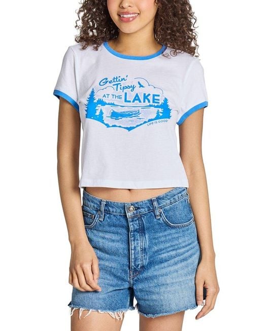 Life Is Good. Blue Crusher T-Shirt