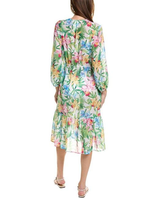 Tommy Bahama Blue Orchid Garden Duster