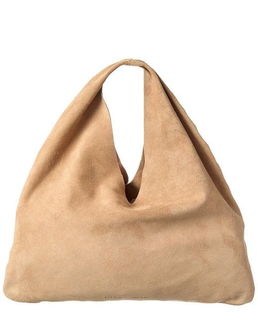 The Row Natural Suede Hobo
