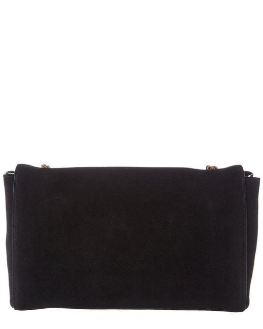 Saint Laurent Black Kate Reversible Leather & Suede Shoulder Bag