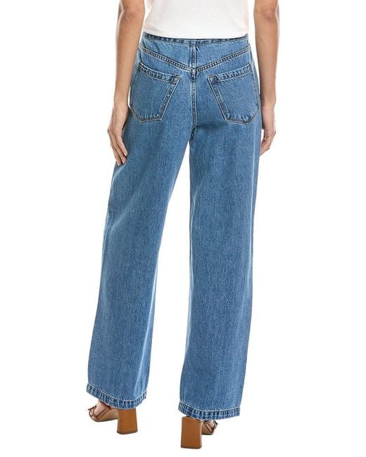 Blank NYC Blue Hands Down Medium High-Rise Wide Leg Jean