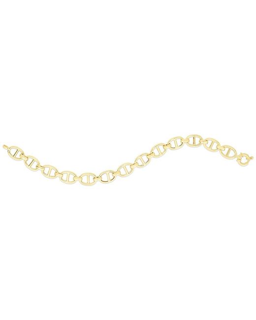 Italian Gold Metallic 14K Mariner Chain Bracelet