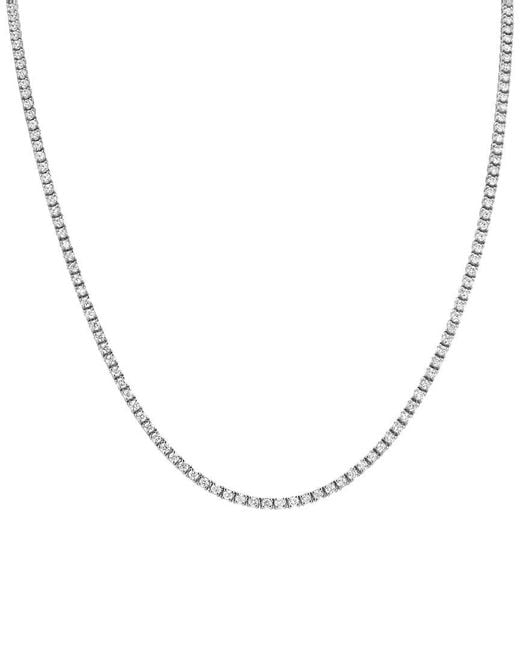 Forever Creations USA Inc. Metallic Forever Creations 14K 4.00 Ct. Tw. Diamond Tennis Necklace