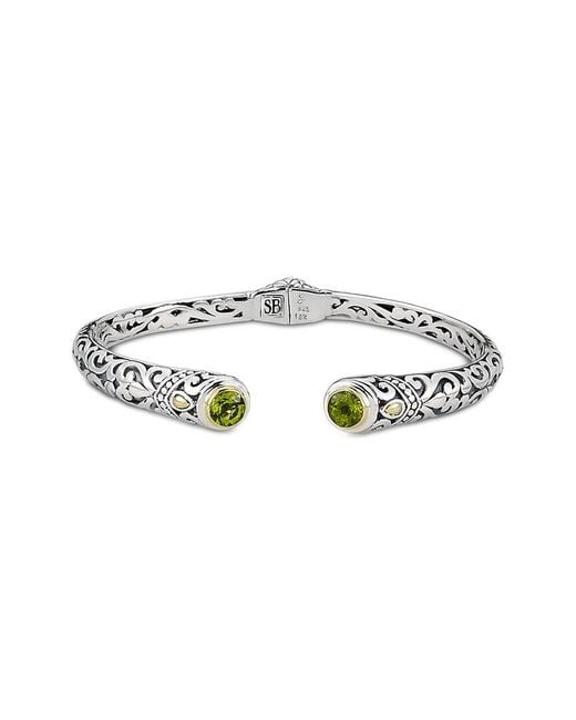 Samuel B. White 18K 1.76 Ct. Tw. Peridot Bracelet