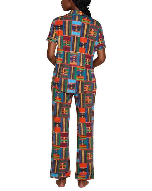 Cosabella Red Bella Printed Top & Pant Pj Set