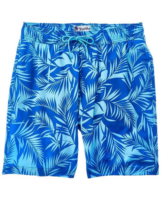 Trunks Surf & Swim Blue Comfort-lined Swim Short for men