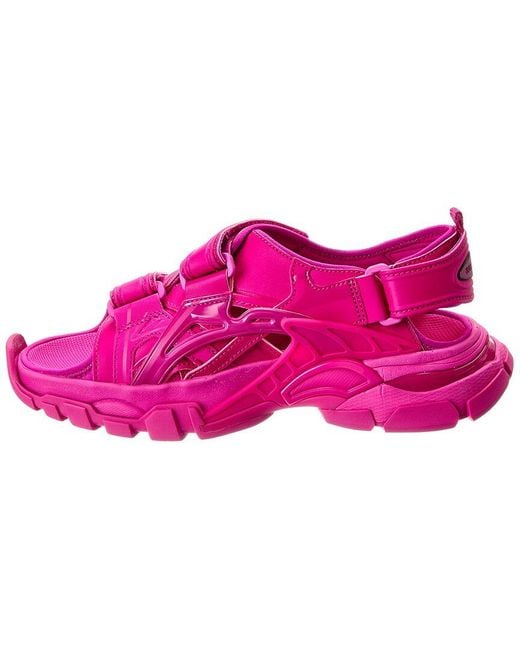 Balenciaga Pink Track Rubber Sandal