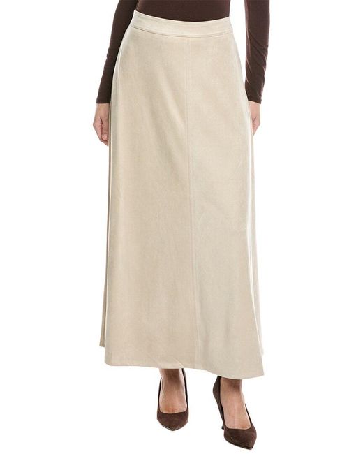 Vince Camuto Natural A-Line Slip Midi Skirt