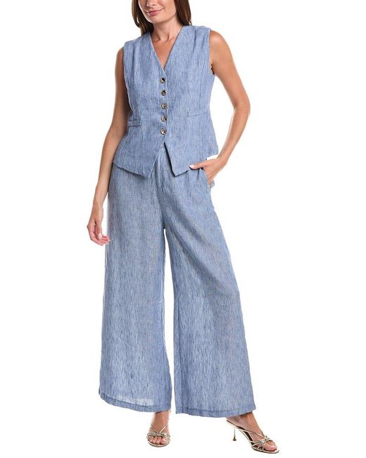 ANNA KAY Blue 2Pc New York Top & Pant Set
