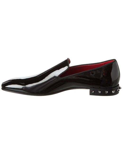 Christian Louboutin Black Marquees Patent Loafer for men