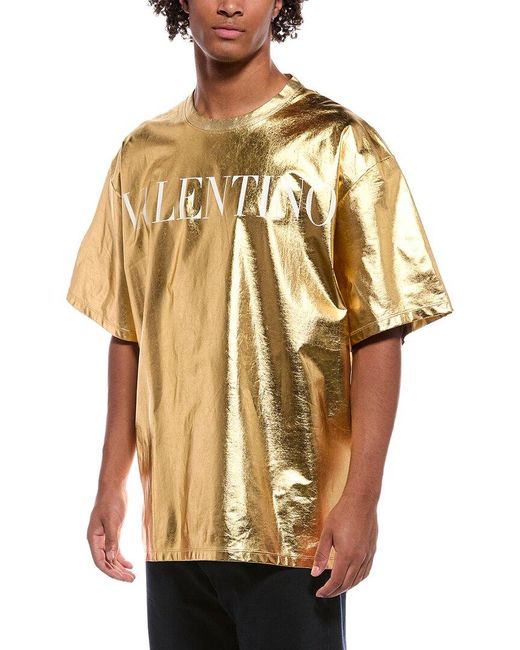 Valentino Natural Metallic Jersey Shirt for men