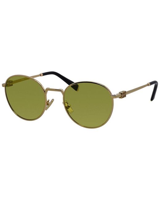 Miu Miu Green Mu55Zs 50Mm Sunglasses