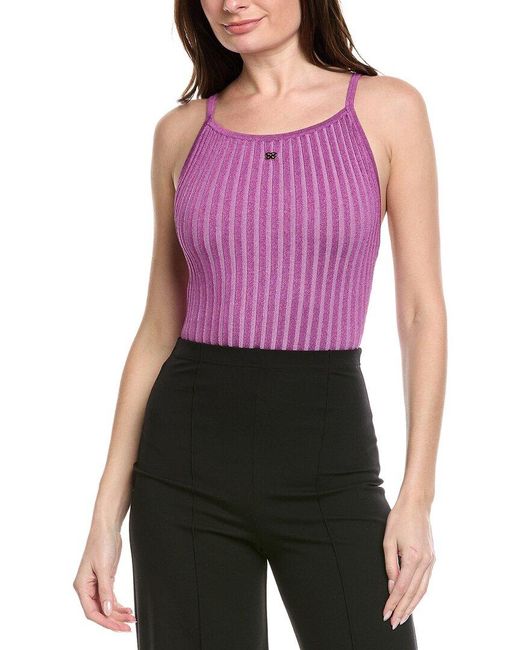 Sandro Purple Sweater Bodysuit