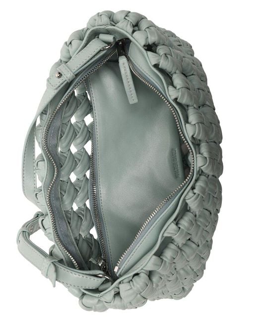 Walter Baker Metallic Ash Leather Clutch