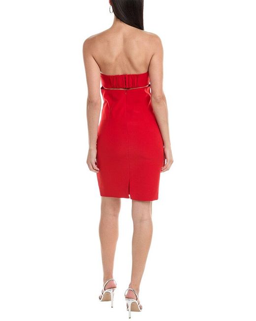 French Connection Red Echo Crepe Mini Dress