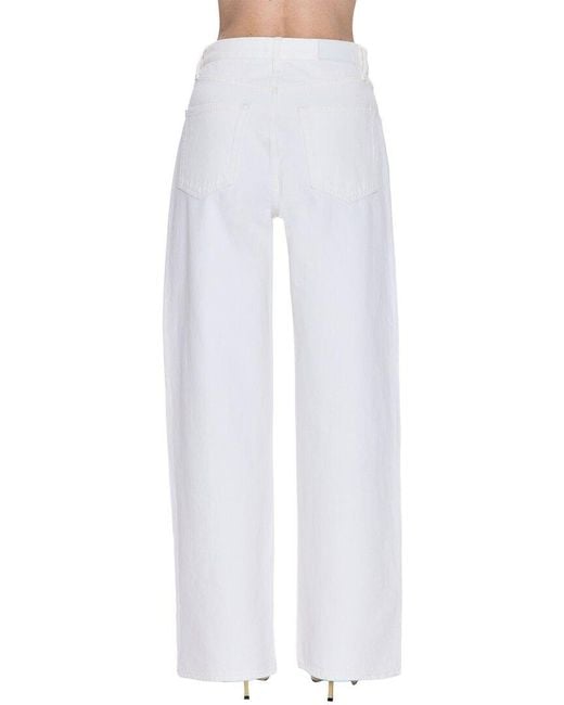 Pistola White Tate Paper Wide Leg Jean