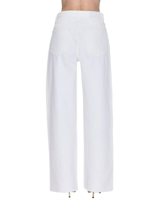 Pistola White Tate Paper Wide Leg Jean