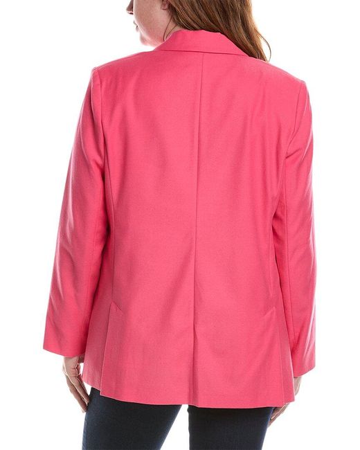 Marina Rinaldi Pink Plus Double-breasted Blazer