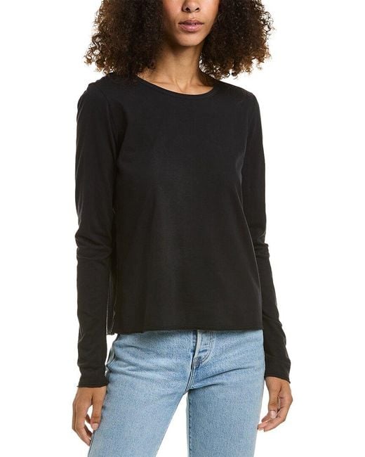 Bella Dahl Black Crew Neck T-shirt