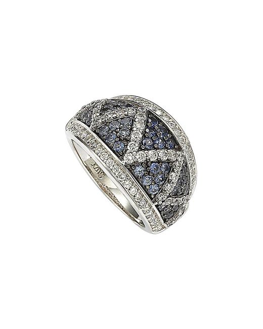 Suzy Levian Gray 18k & Silver 3.00 Ct. Tw. Sapphire Ring