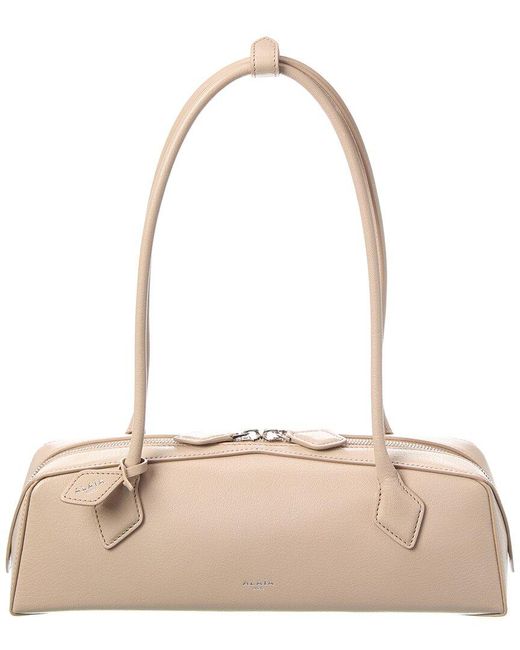 Alaïa Natural Le Teckel Medium Leather Shoulder Bag