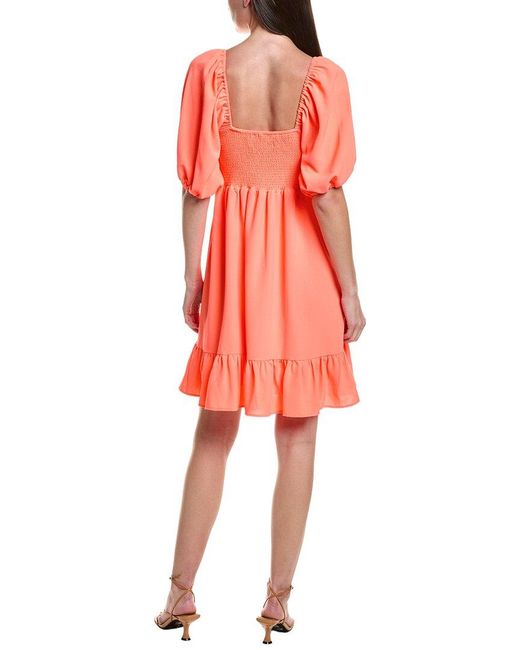 Saltwater Luxe Red Solid Mini Dress