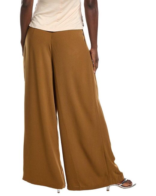 Gracia Blue Straight Fit Casual Pant
