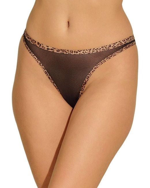 Cosabella Brown Soire Confidence Leopard Classic Thong