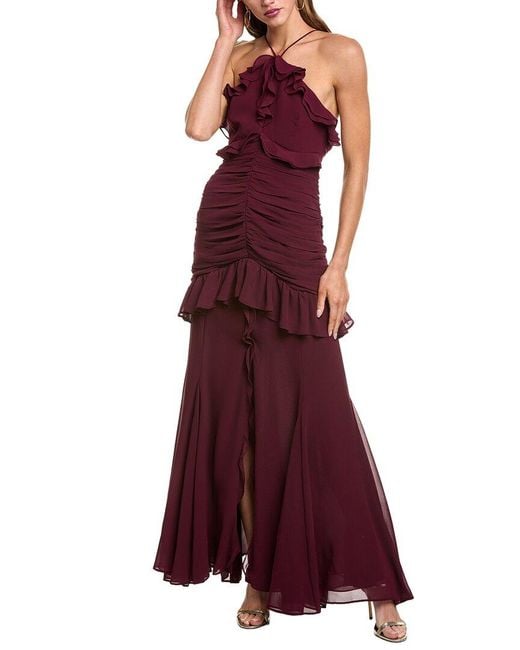 Astr Red The Label Sandora Maxi Dress