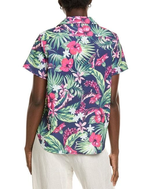 Tommy Bahama Blue Tropical Twist Camp Shirt