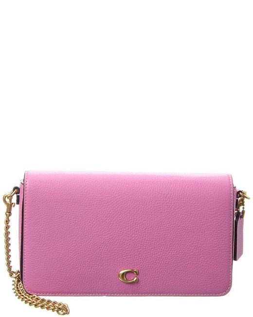 COACH Purple Mila Leather Crossbody
