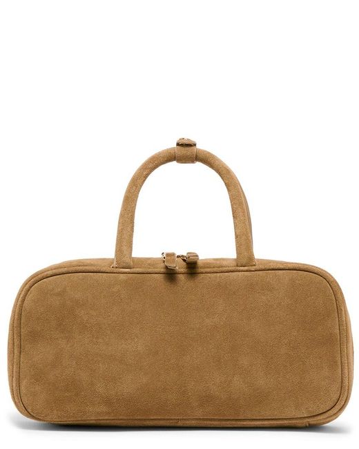 Dolce Vita Brown Santina Suede Top Handle Bag