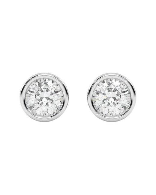 Diamond Select Cuts Metallic 14K 1.00 Ct. Tw. Diamond Earrings
