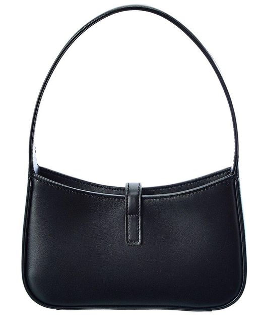 Saint Laurent Blue Mini Leather Hobo Bag