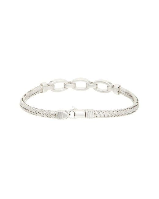 Meshmerise White 0.06 Ct. Tw. Diamond 18K Over Bangle Bracelet