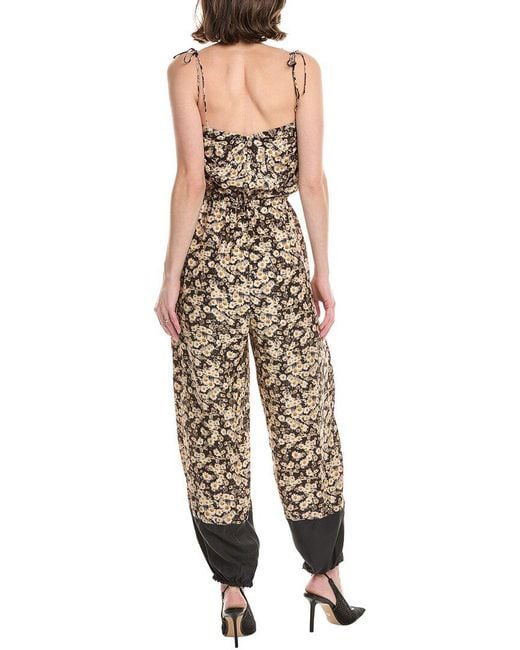 Stella McCartney Natural Sienna Silk Jumpsuit