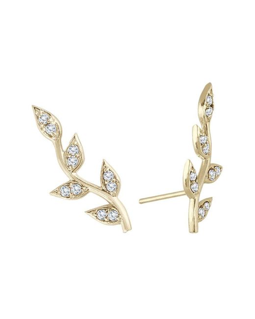 Diamond Select Cuts Metallic Prong-Set Diamond Drop Earrings