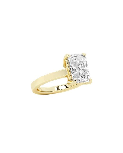 Lab Grown Diamonds Metallic 14K.00 Ct. Tw. Lab-Grown Diamond Solitaire Engagement Ring