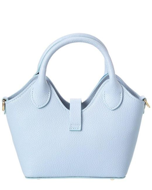 Isabella Rossetti Blue Piper27 Leather Tote