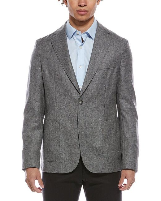 Boss Gray Hanry Wool Blazer for men