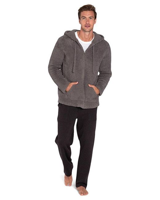 Barefoot Dreams Gray Cozychic Hoodie for men