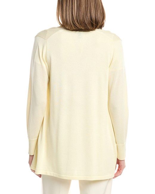 Anne Klein White Pocket Cardigan